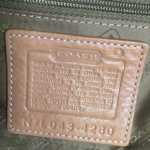 NWT Vintage Coach Legacy Mini Flap Small Crossbody Bag Camel Leather 4280 w/ Box - Picture 8 of 17